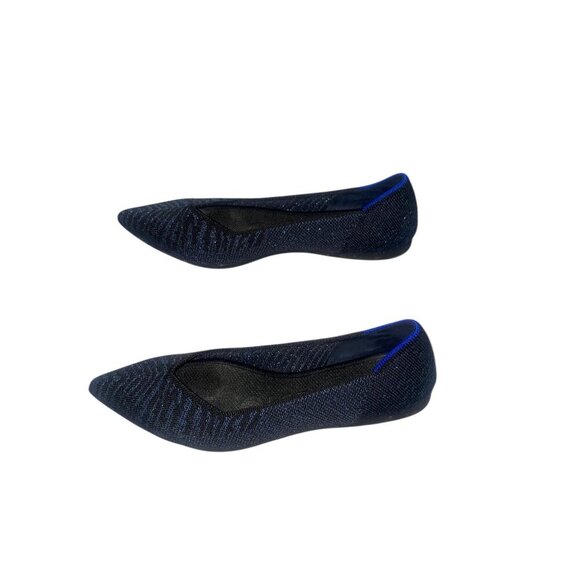 Rothy's Womens Size 5 Navy Blue Pointed Toe Flats VGUC - Picture 8 of 14